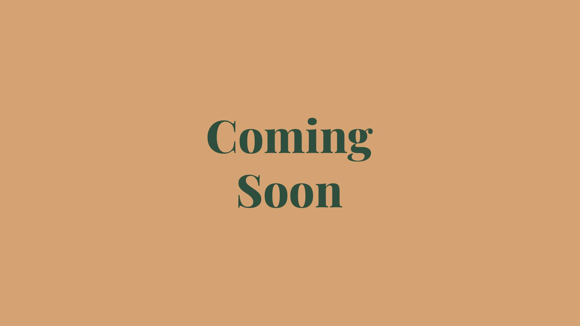 A stylish graphic with the text 'Coming Soon' on a warm peach background, indicating an upcoming event or launch.